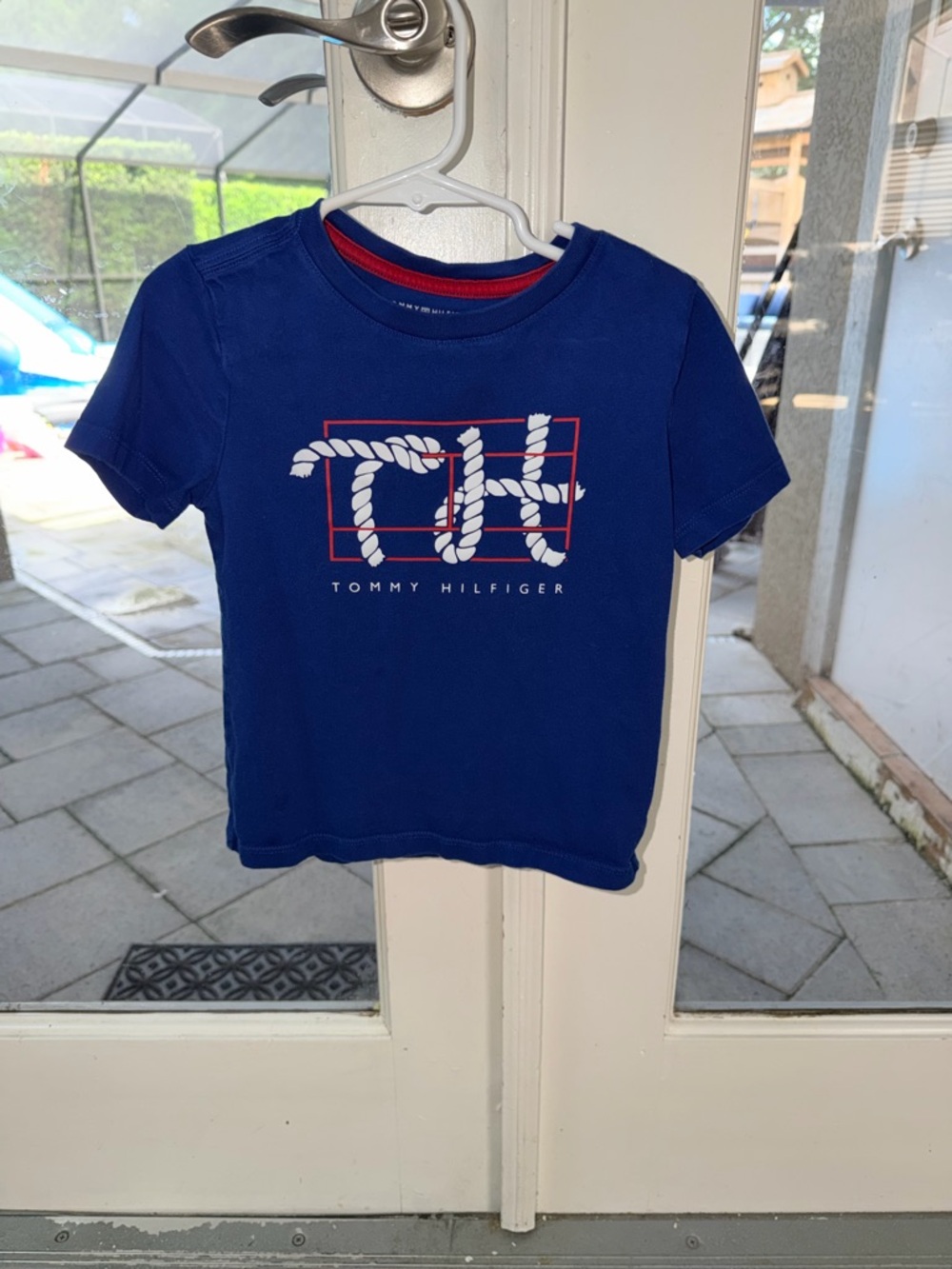 Tommy Hilfiger Navy Blue Short-Sleeve Logo Tee